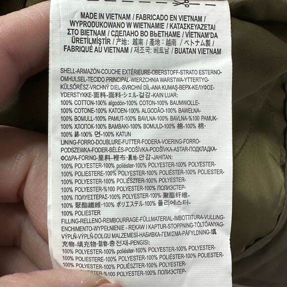 Vans X Liberty Boxy Button Up Oversized Brush Cotton Jacket Green Women's Medium - Picture 11 of 11